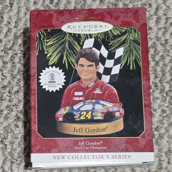 Hallmark Other - Hallmark Jeff Gordon Racing Ornament With Trading Card